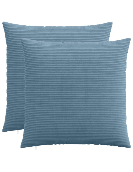 Federa 2 pcs HEERLEN Blu 65 x 65 cm corduroy