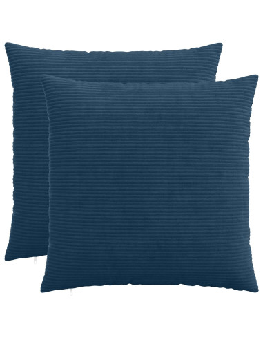 Federa 2 pcs HEERLEN Blu navy 65 x 65 cm corduroy