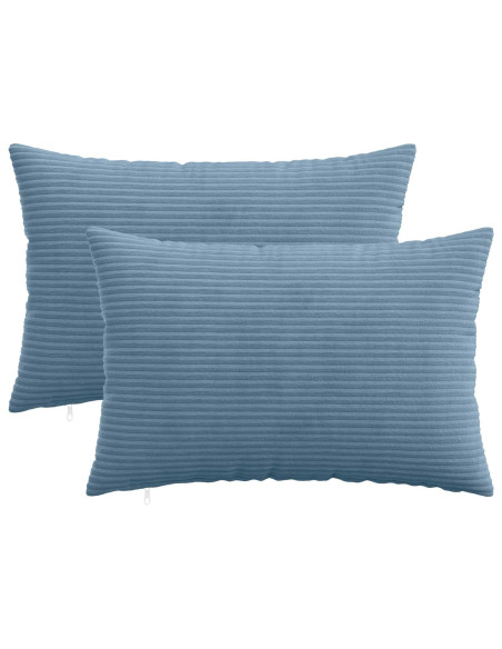 Federa 2 pcs HEERLEN Blu 40 x 60 cm corduroy
