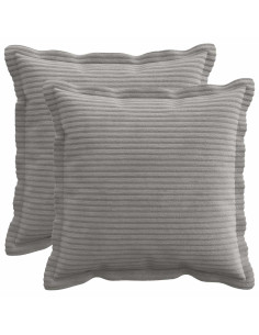 Federa 2 pz HOUTEN Grigio Chiaro 40 x 40 cm corduroy
