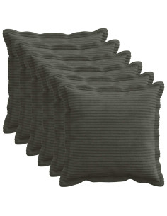 Federa 6 pz HOUTEN Antracite 40 x 40 cm corduroy