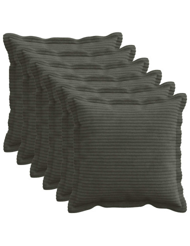 Federa 6 pz HOUTEN Antracite 40 x 40 cm corduroy