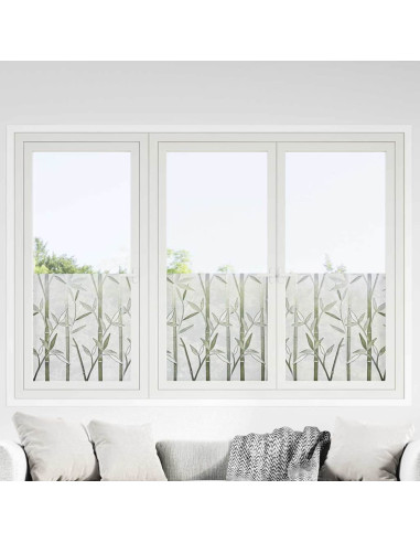 Pellicola statica per finestre Motivo Bamboo 60 x 500 cm PVC
