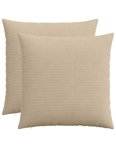 Federa 2 pcs HEERLEN Tortora 55 x 55 cm corduroy