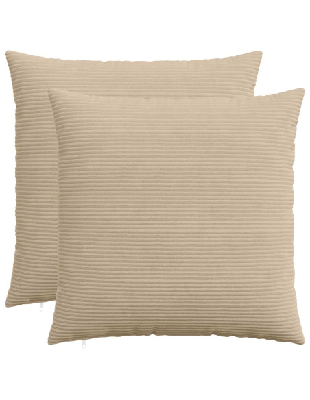 Federa 2 pcs HEERLEN Tortora 55 x 55 cm corduroy