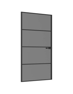 Porta Interna 102,5 x 201,5 cm Vetro Temperato e Alluminio 2