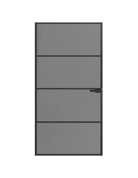 Porta Interna 102,5 x 201,5 cm Vetro Temperato e Alluminio