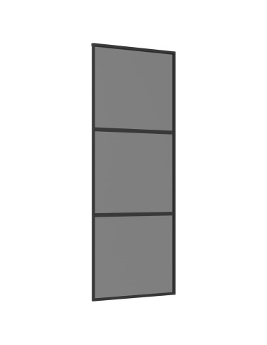 Porta scorrevole 76 x 205 cm Vetro Temperato e Alluminio
