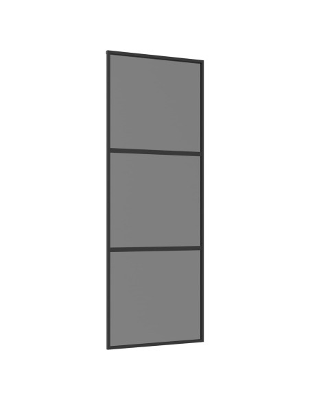 Porta scorrevole 76 x 205 cm Vetro Temperato e Alluminio