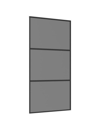 Porta scorrevole 102 x 205 cm Vetro Temperato e Alluminio