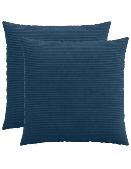 Federa 2 pcs HEERLEN Blu navy 70 x 70 cm corduroy