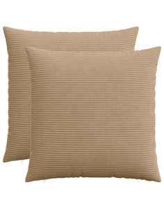 Federa 2 pcs HEERLEN Marrone 70 x 70 cm corduroy