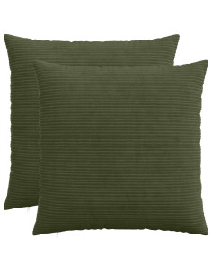 Federa 2 pcs HEERLEN Verde 70 x 70 cm corduroy
