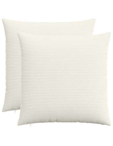Federa 2 pcs HEERLEN Crema 80 x 80 cm corduroy