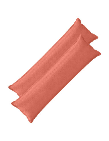Federa 2 pz HOUTEN Rosso Arancio 40 x 145 cm corduroy