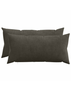 Federa 2 pcs HEERLEN Antracite 40 x 70 cm corduroy
