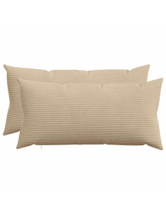 Federa 2 pcs HEERLEN Tortora 40 x 70 cm corduroy