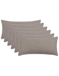 Federa 6 pcs HEERLEN Grigio Chiaro 40 x 70 cm Bouclé