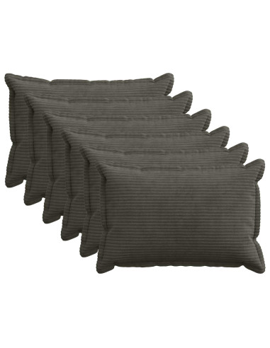 Federa 6 pz HOUTEN Antracite 50 x 75 cm corduroy