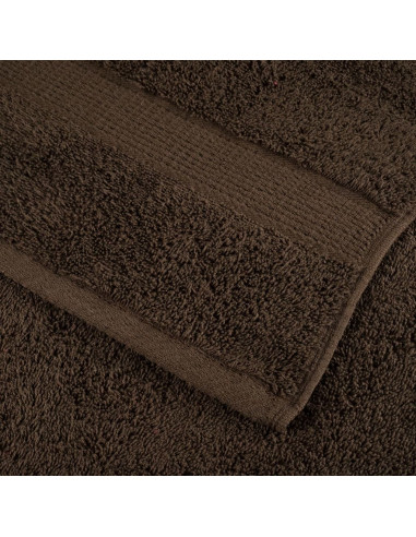 Asciugamani da sauna premium SOLUND 2 pezzi marrone 80x200 cm 600 g/m²