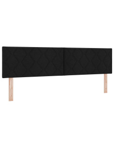 Testiera LED Nero 180 cm Tessuto 2