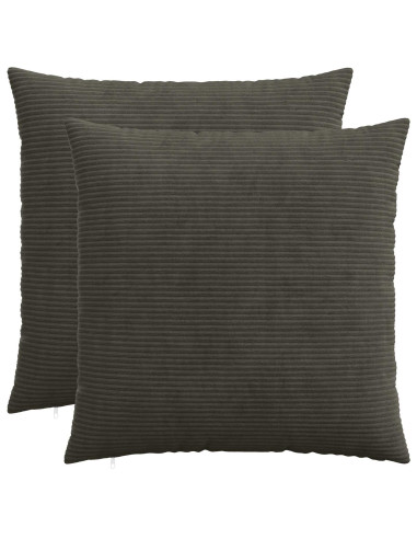 Federa 2 pcs HEERLEN Antracite 55 x 55 cm corduroy