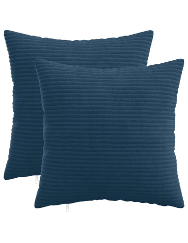 Federa 2 pcs HEERLEN Blu navy 30 x 30 cm corduroy