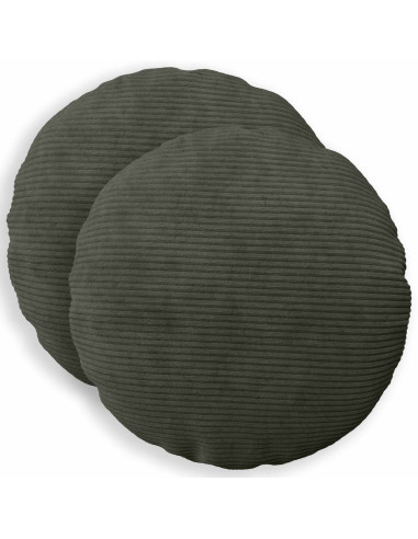 Federa 2 pcs HEERLEN Antracite Ø 50 cm corduroy