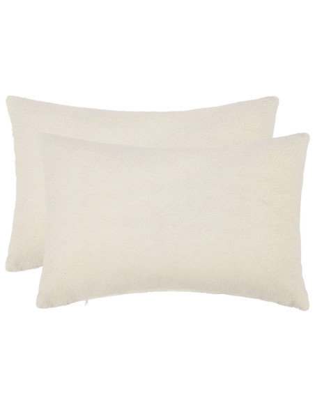 Federa 2 pcs HEERLEN Crema 40 x 60 cm Bouclé