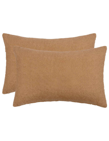 Federa 2 pcs HEERLEN Beige 40 x 60 cm Bouclé