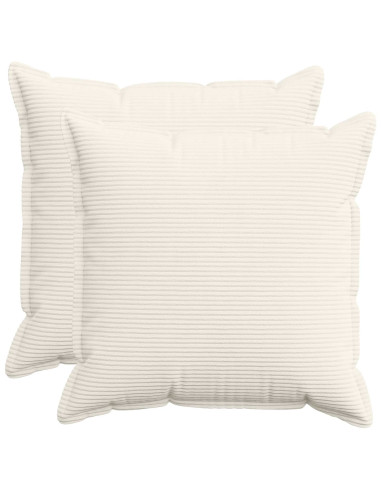 Federa 2 pz HOUTEN Crema 70 x 70 cm corduroy