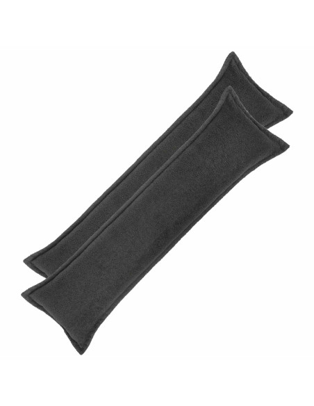 Federa 2 pcs HOUTEN Grigio Scuro 40 x 145 cm Bouclé