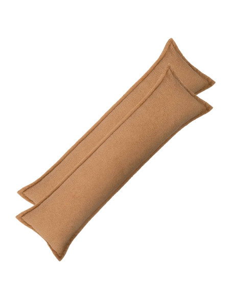 Federa 2 pcs HOUTEN Beige 40 x 145 cm Bouclé