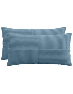 Federa 2 pcs ALMELO Blu 40 x 80 cm corduroy