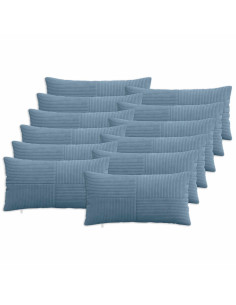 Federa 12 pcs ALMELO Blu 40 x 80 cm corduroy