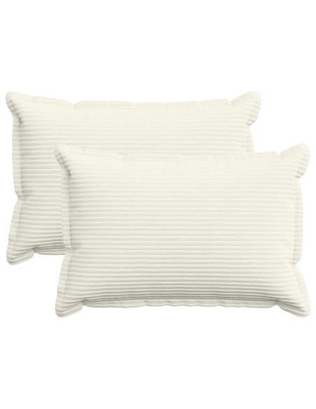 Federa 2 pz HOUTEN Crema 40 x 60 cm corduroy