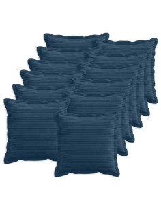Federa 12 pz HOUTEN Blu navy 40 x 40 cm corduroy