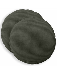 Federa 2 pcs HEERLEN Antracite Ø 40 cm corduroy