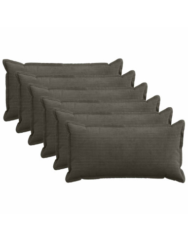 Federa 6 pz HOUTEN Antracite 40 x 80 cm corduroy