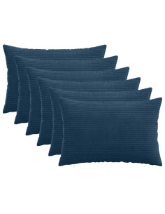 Federa 6 pcs HEERLEN Blu navy 40 x 60 cm corduroy