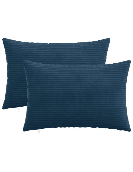 Federa 2 pcs HEERLEN Blu navy 40 x 60 cm corduroy