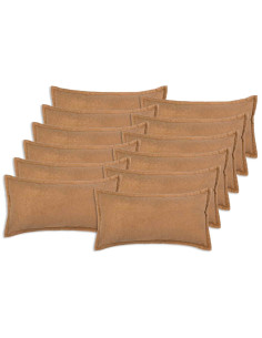 Federa 12 pcs HOUTEN Beige 40 x 80 cm Bouclé