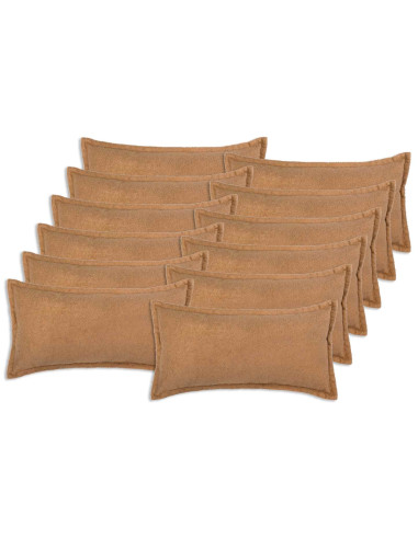 Federa 12 pcs HOUTEN Beige 40 x 80 cm Bouclé