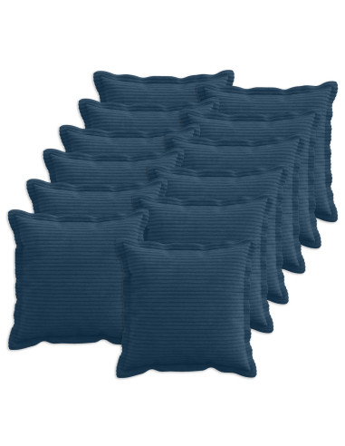 Federa 12 pz HOUTEN Blu navy 45 x 45 cm corduroy