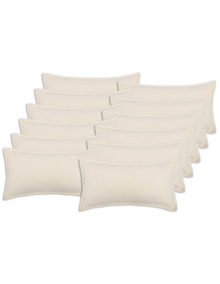 Federa 12 pcs HOUTEN Crema 40 x 80 cm Bouclé