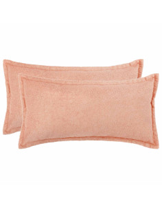 Federa 2 pcs HOUTEN Rosa 40 x 80 cm Bouclé