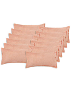 Federa 12 pcs HOUTEN Rosa 40 x 80 cm Bouclé