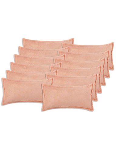 Federa 12 pcs HOUTEN Rosa 40 x 80 cm Bouclé