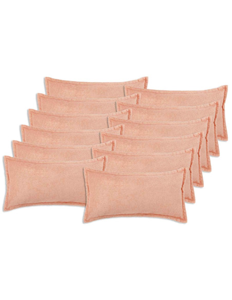 Federa 12 pcs HOUTEN Rosa 40 x 80 cm Bouclé
