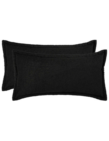 Federa 2 pcs HOUTEN Nero 40 x 80 cm Bouclé